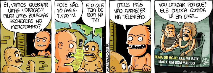 TV televisão família problemas desestruturada pais filhos exemplo