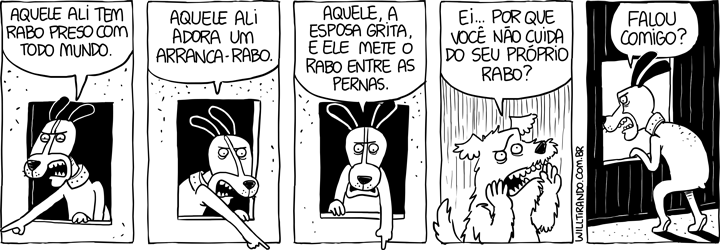 cauda rabo cão cachorro cuidar vida fofoca intriga