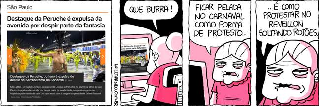 Anésia carnaval pelada internet notícia