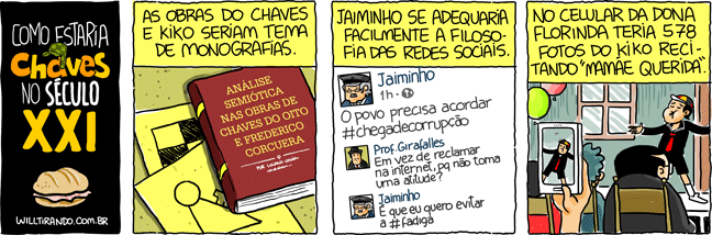 Chaves Kiko série monografia facebook internet século XXI fadiga celular mamãe querida Jaiminho