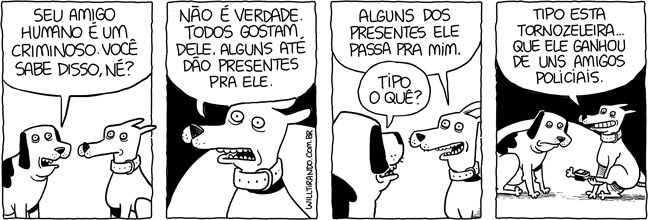 cão cachorro amigo política político tornozeleira eletrônica crime criminoso bandido presente