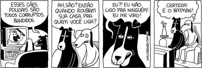 cão cachorro batman policial pastor alemão desconfiança tv televisão discussão