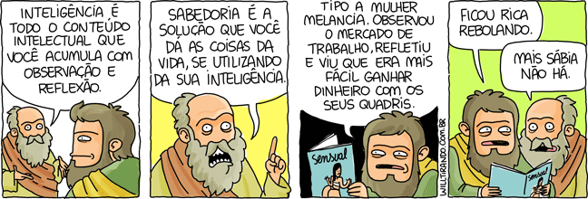 inteligência sabedoria mulher melancia revista filósofos filosofia comparação